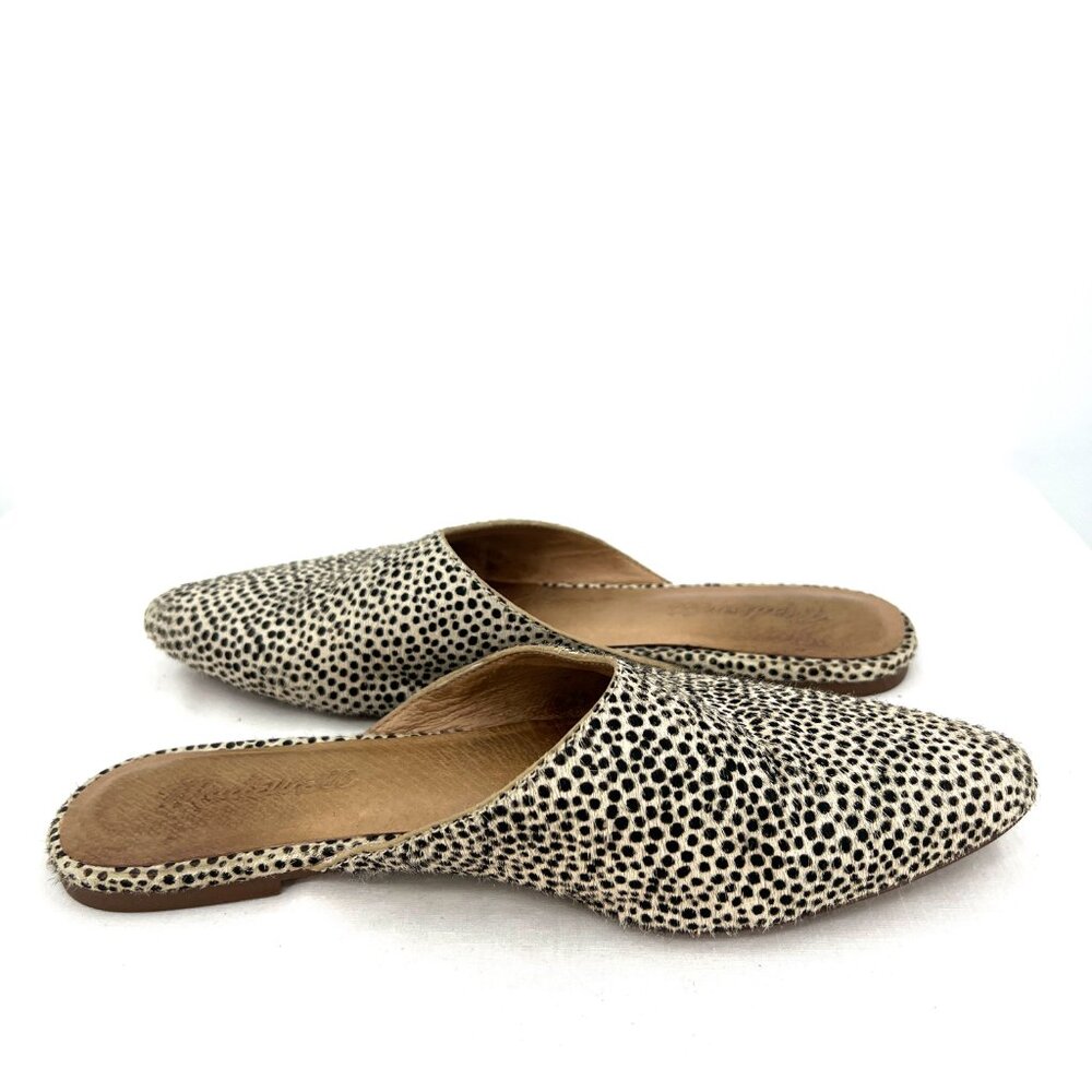 Madewell Remi Suede Animal Print Slip On Mules Women's 6.5 - Picture 3 of 6
